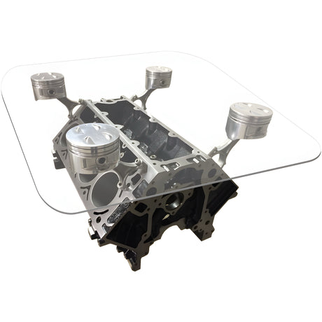 Engine Block Coffee Table – V8 (GM)-Engine Coffee Tables-Grease Monkey Garage