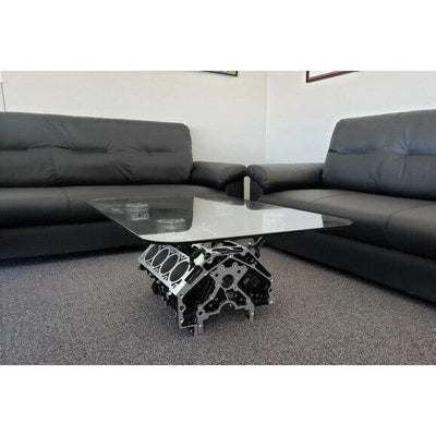 Engine Block Coffee Table – V8 (GM)-Engine Coffee Tables-Grease Monkey Garage