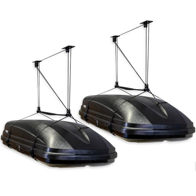 Essential Cargo Box Garage Ceiling Storage Hoist | 2-Pack-Ceiling-Grease Monkey Garage