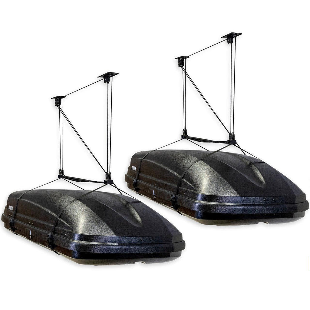 Essential Cargo Box Garage Ceiling Storage Hoist | 2-Pack-Ceiling-Grease Monkey Garage