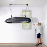 Essential Cargo Box Garage Ceiling Storage Hoist | Holds up to 150 lbs | 10' Lift-Ceiling-Grease Monkey Garage