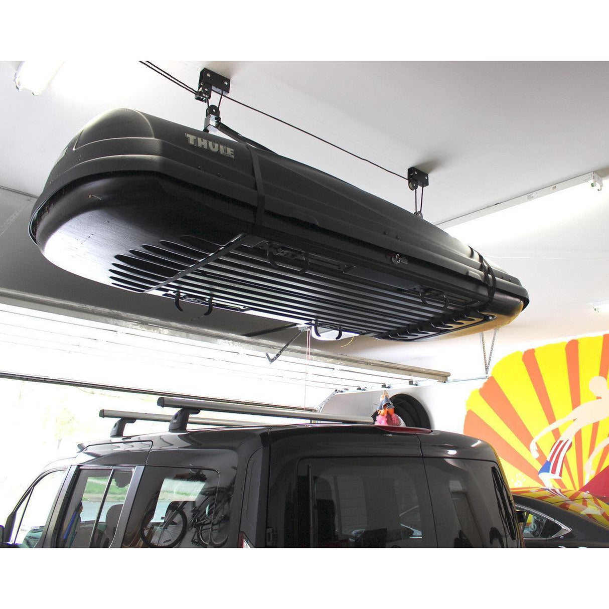 Essential Garage Ceiling Hoist | Pulley Storage System | 10' Lift-Ceiling-Grease Monkey Garage