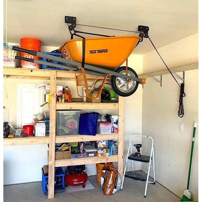 Essential Garage Ceiling Hoist | Pulley Storage System | 14' Lift-Ceiling-Grease Monkey Garage
