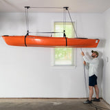 Essential Kayak Garage Ceiling Storage Hoist | Holds up to 150 lbs | 10' Lift-Ceiling-Grease Monkey Garage