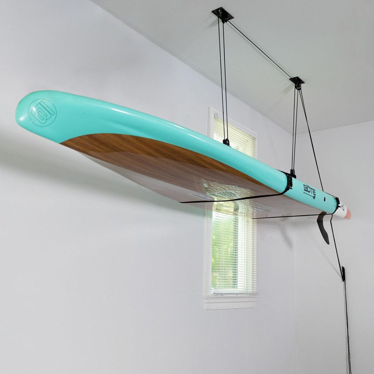 Essential SUP & Surfboard Garage Ceiling Storage Hoist | 2-Pack-Ceiling-Grease Monkey Garage