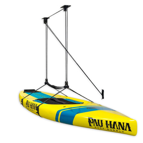 Essential SUP & Surfboard Garage Ceiling Storage Hoist | Holds up to 150 lbs | 14' Lift-Ceiling-Grease Monkey Garage