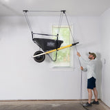 Essential Wheelbarrow Garage Ceiling Storage Hoist | Holds up to 150 lbs | 10' Lift-Ceiling-Grease Monkey Garage