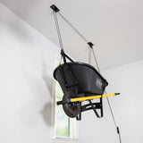 Essential Wheelbarrow Garage Ceiling Storage Hoist | Holds up to 150 lbs | 10' Lift-Ceiling-Grease Monkey Garage