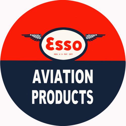 Esso Aviation Products Metal Sign-Metal Signs-Grease Monkey Garage