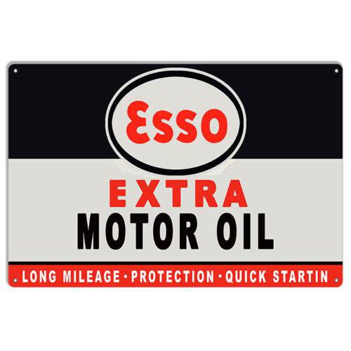 Esso Extra Motor Oil Metal Sign-Metal Signs-Grease Monkey Garage