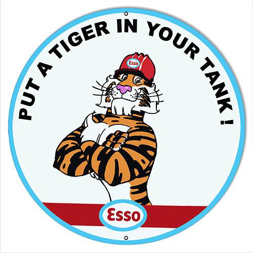 Esso Put a Tiger in Your Tank Metal Sign-Metal Signs-Grease Monkey Garage