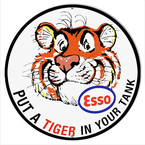 Esso Put a Tiger in Your Tank Metal Sign-Metal Signs-Grease Monkey Garage