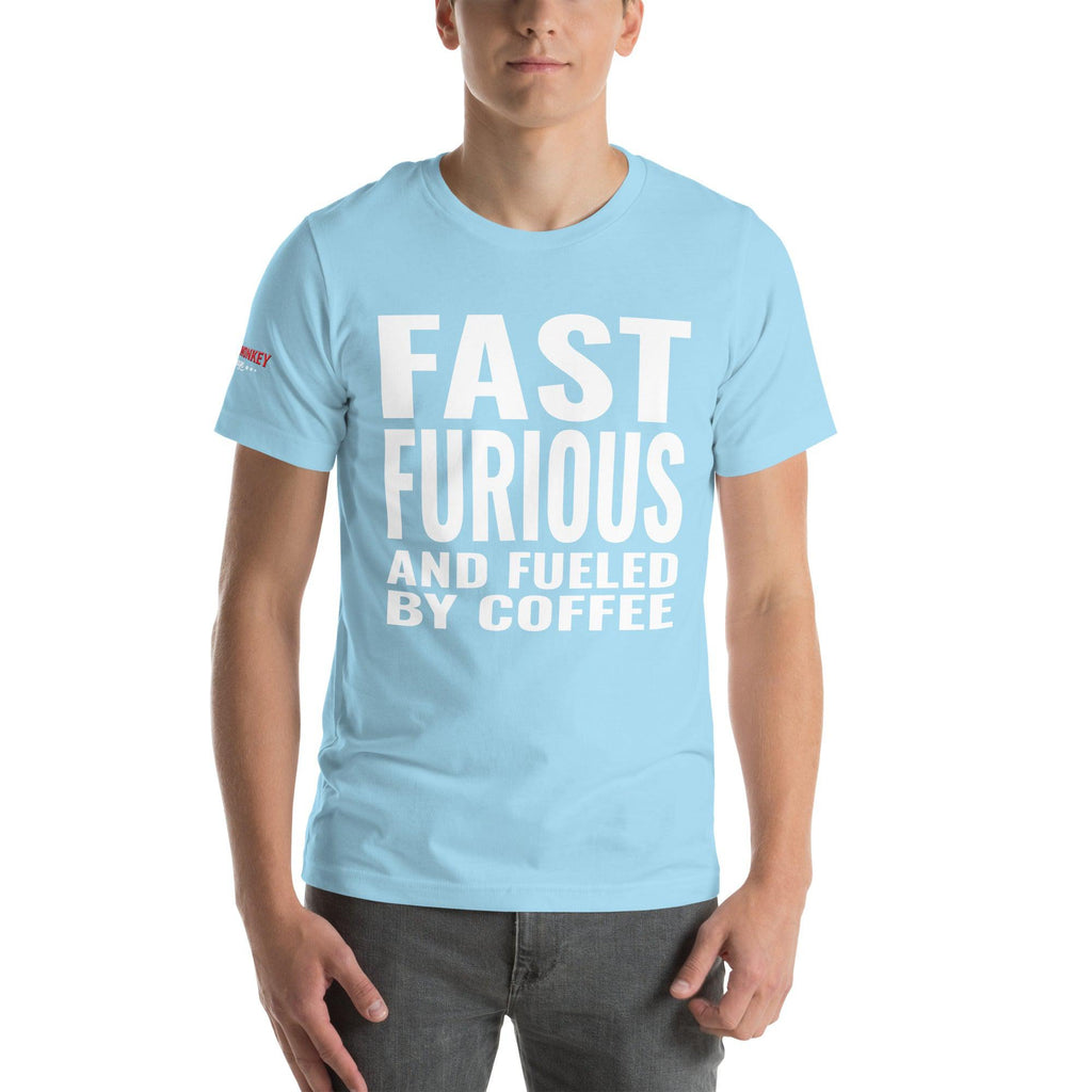 Fast Furious and Fueled by Coffee Unisex T-Shirt-Grease Monkey Garage