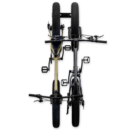 Floyd Fat Tire Bike Storage Rack | 2 Bikes-Wall Mounted-Grease Monkey Garage