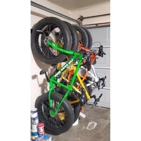 Floyd Fat Tire Bike Storage Rack | 2 Bikes-Wall Mounted-Grease Monkey Garage