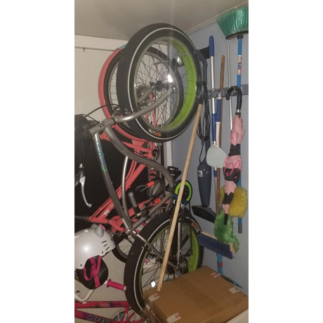 Floyd Fat Tire Bike Storage Rack | 2 Bikes-Wall Mounted-Grease Monkey Garage