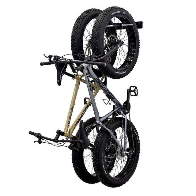 Floyd Fat Tire Bike Storage Rack | 2 Bikes-Wall Mounted-Grease Monkey Garage