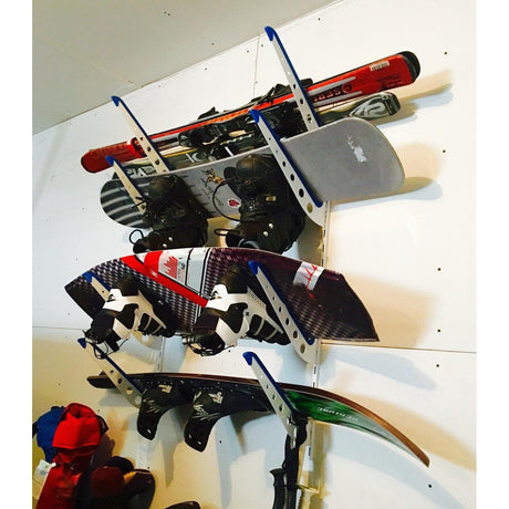 Fontana Water Ski Storage | Adjustable XSR | 4 Levels | Black-Wall Mounted-Grease Monkey Garage