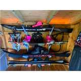 Fontana Water Ski Storage | Adjustable XSR | 4 Levels | White-Wall Mounted-Grease Monkey Garage