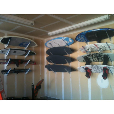 Fontana Water Ski Storage | Adjustable XSR | 4 Levels | White-Wall Mounted-Grease Monkey Garage