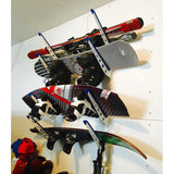 Fontana Water Ski Storage | Adjustable XSR | 4 Levels | White-Wall Mounted-Grease Monkey Garage