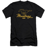 Ford Mustang Pony Script Short-Sleeve T-Shirt-Grease Monkey Garage