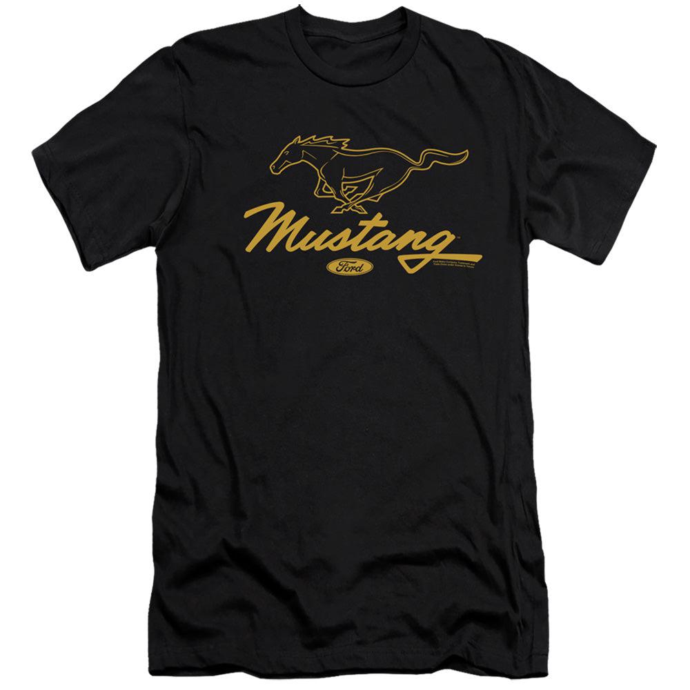 Ford Mustang Pony Script Short-Sleeve T-Shirt-Grease Monkey Garage