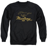 Ford Mustang Pony Script Sweatshirt-Grease Monkey Garage