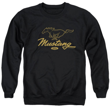 Ford Mustang Pony Script Sweatshirt-Grease Monkey Garage