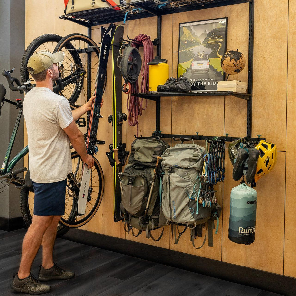G-Adventure Pro | Adjustable Wall Storage System | Holds 500 lbs-Wall Mounted-Grease Monkey Garage