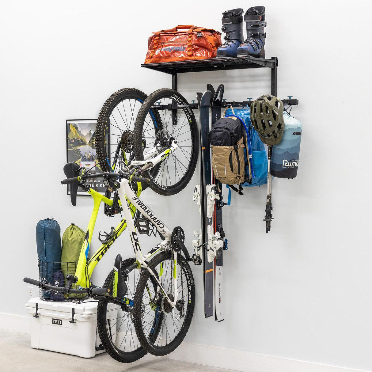G-Adventure + Shelf | Adjustable Wall Storage System | Holds 300 lbs-Wall Mounted-Grease Monkey Garage