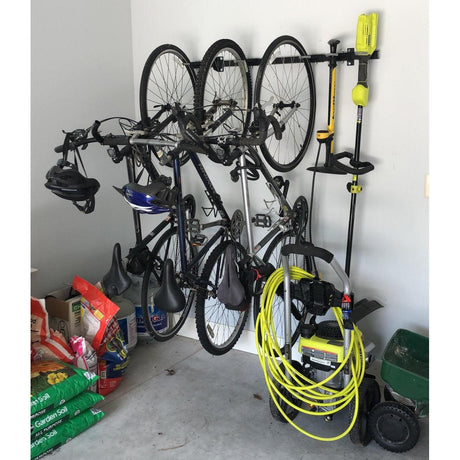 G-Bike | Adjustable Wall Storage System | Holds 5 Bikes-Wall Mounted-Grease Monkey Garage