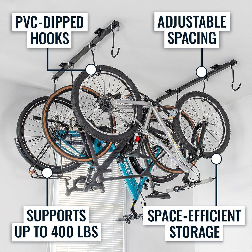 G-Bike Ceiling | Adjustable Ceiling Storage System | Holds up to 8 Bikes-Ceiling-Grease Monkey Garage