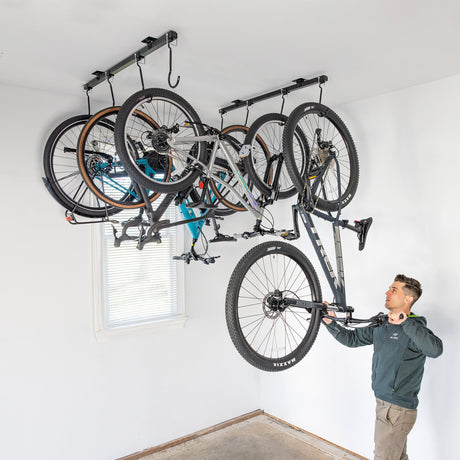 G-Bike Ceiling | Adjustable Ceiling Storage System | Holds up to 8 Bikes-Ceiling-Grease Monkey Garage