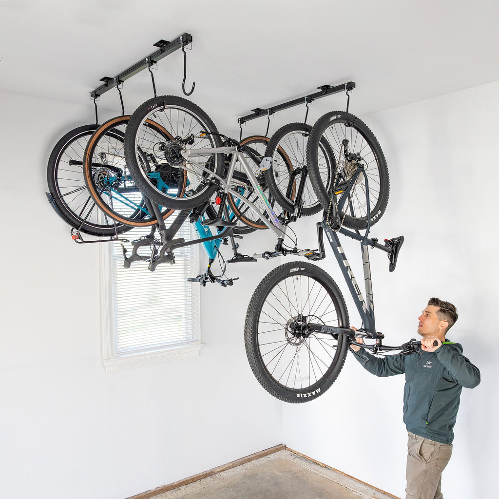 G-Bike Ceiling | Adjustable Ceiling Storage System | Holds up to 8 Bikes-Ceiling-Grease Monkey Garage