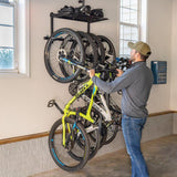 G-Bike + Shelf | Adjustable Wall Storage System | Holds 5 Bikes-Wall Mounted-Grease Monkey Garage