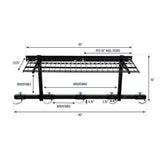G-Bike + Shelf | Adjustable Wall Storage System | Holds 5 Bikes-Wall Mounted-Grease Monkey Garage