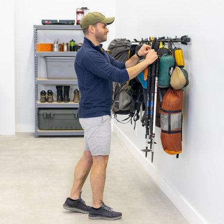 G-Hike & Camp | Adjustable Wall Storage System | Holds 300 lbs-Wall Mounted-Grease Monkey Garage