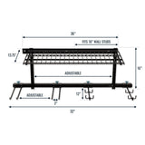 G-Hike & Camp + Shelf | Adjustable Wall Storage System | Holds 300 lbs-Wall Mounted-Grease Monkey Garage