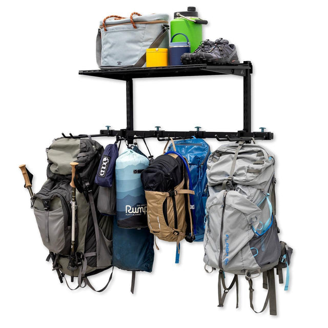 G-Hike & Camp + Shelf | Adjustable Wall Storage System | Holds 300 lbs-Wall Mounted-Grease Monkey Garage