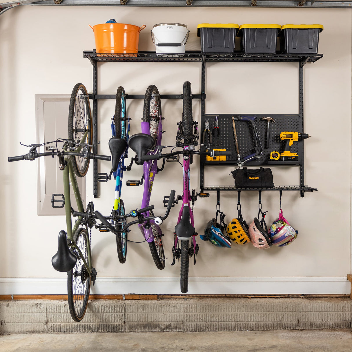 G-Storage Pro | Adjustable Wall Storage System | Holds 500 lbs-Wall Mounted-Grease Monkey Garage