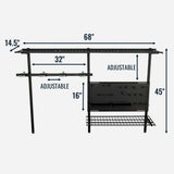 G-Storage Pro | Adjustable Wall Storage System | Holds 500 lbs-Wall Mounted-Grease Monkey Garage