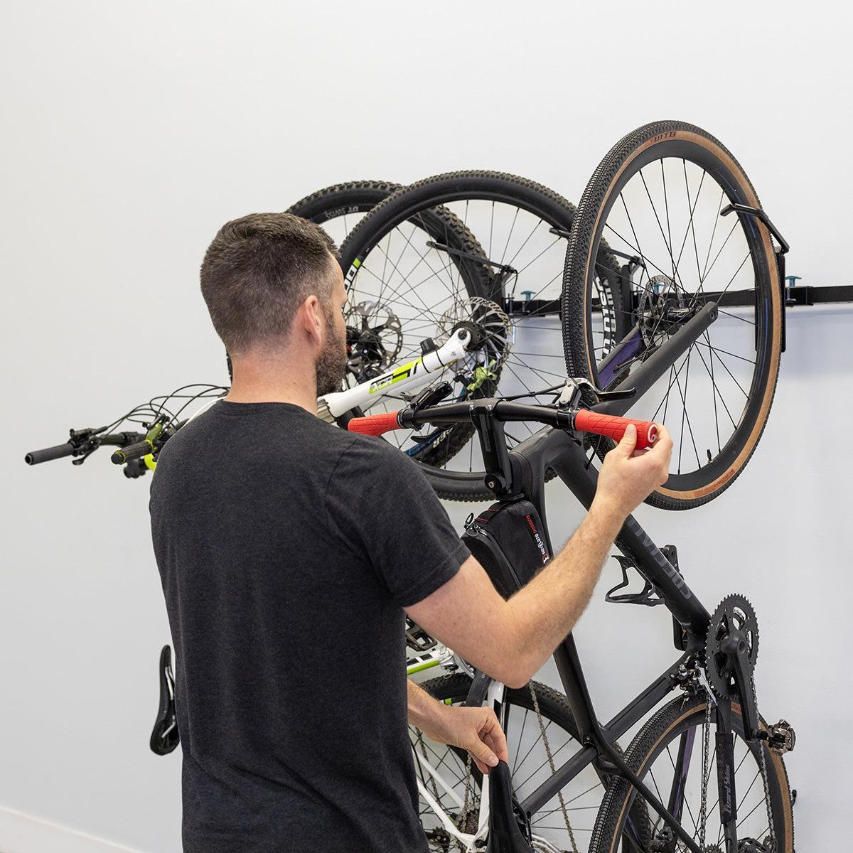 G-Swivel Bike | Adjustable Wall Storage System | Holds 4 Bikes-Wall Mounted-Grease Monkey Garage