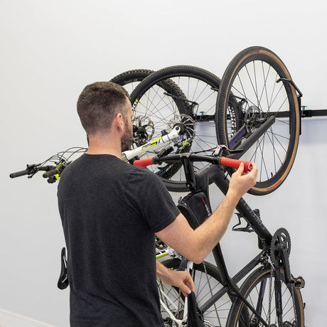 G-Swivel Bike | Adjustable Wall Storage System | Holds 4 Bikes-Wall Mounted-Grease Monkey Garage