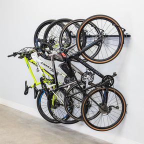 G-Swivel Bike | Adjustable Wall Storage System | Holds 4 Bikes-Wall Mounted-Grease Monkey Garage