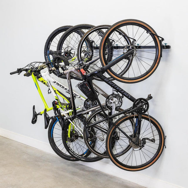 G-Swivel Bike | Adjustable Wall Storage System | Holds 4 Bikes-Wall Mounted-Grease Monkey Garage