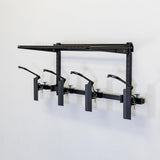 G-Swivel Bike + Shelf | Adjustable Wall Storage System | Holds 4 Bikes-Wall Mounted-Grease Monkey Garage