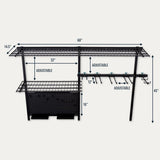 G-Tool Pro | Adjustable Wall Storage System | Holds 500 lbs-Wall Mounted-Grease Monkey Garage