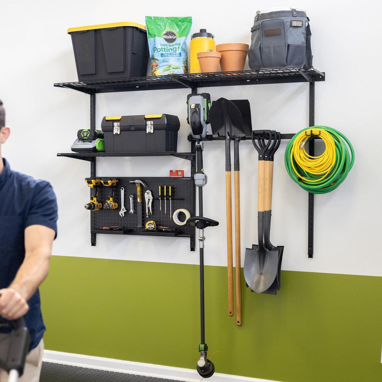 G-Tool Pro | Adjustable Wall Storage System | Holds 500 lbs-Wall Mounted-Grease Monkey Garage