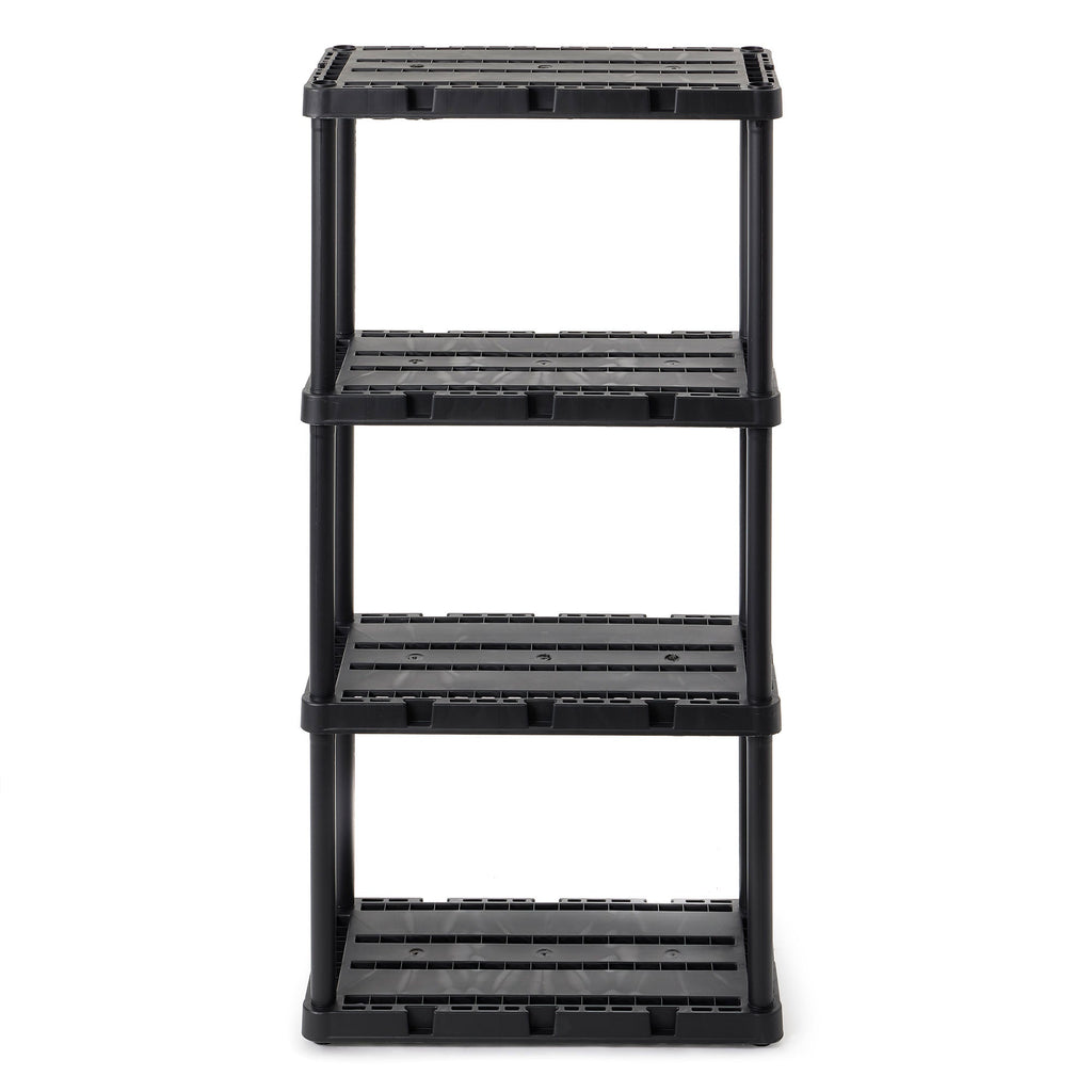 Gracious Living 4 Shelf Knect-A-Shelf Fixed Height Ventilated Light Duty Storage-Furniture | Shelving | Bookcases & Standing Shelves-Grease Monkey Garage
